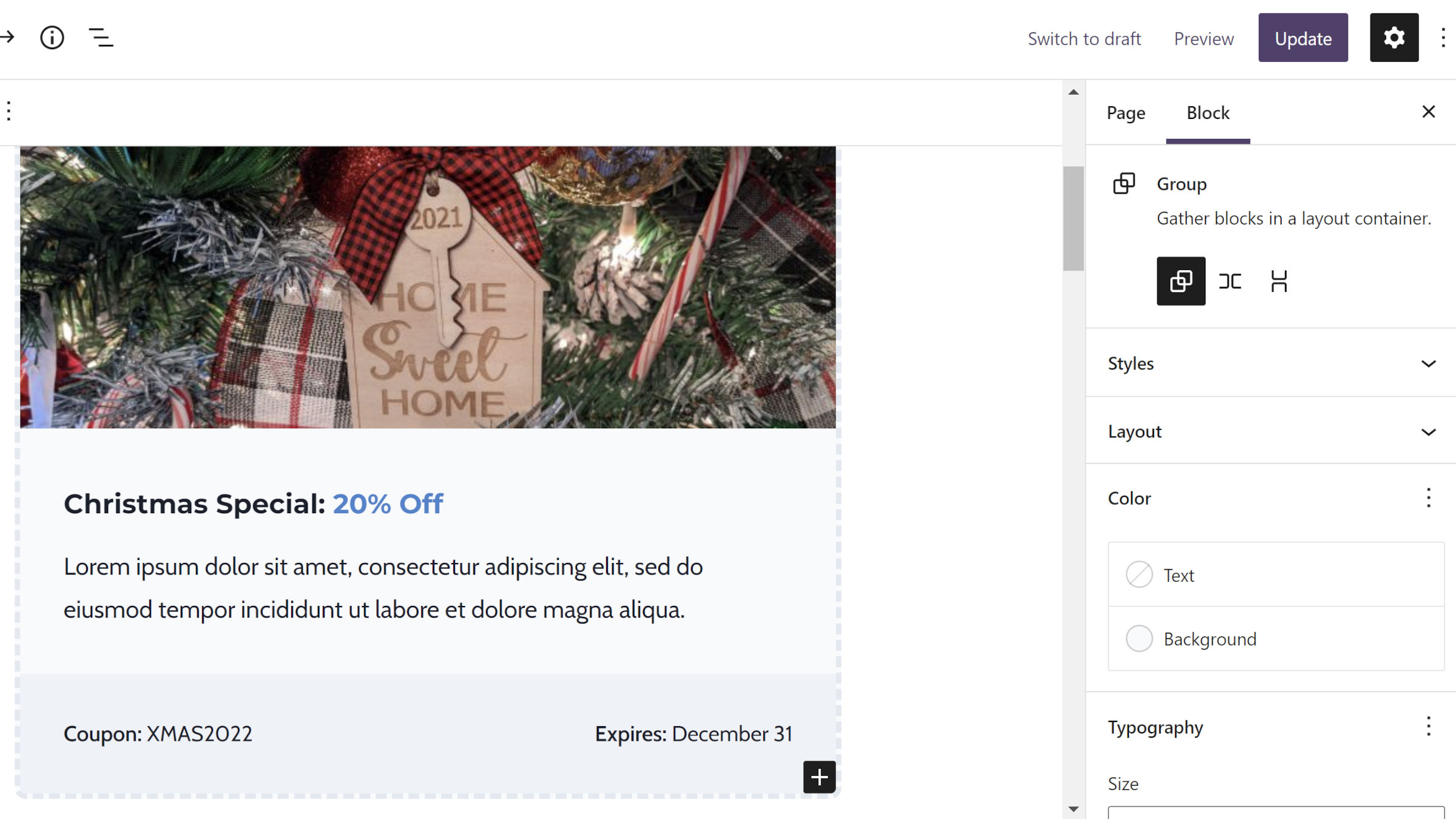 How To Build Coupon Cards With WordPress Blocks - WP Tavern